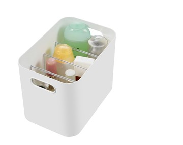 KEYWAY 【真心良品】4號方形收納盒(附隔板-4入)