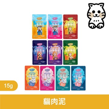 Moochie姆吉｜姆吉 貓肉泥系列 15g*5條/包 (6包組)｜Moochie 貓肉泥 貓零食