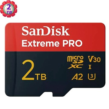 SanDisk 2TB 2T microSD【250MB/s Extreme Pro】microSDXC micro SD SDXC 4K U3 A2 V30手機記憶卡｜APP賺6%點數回饋