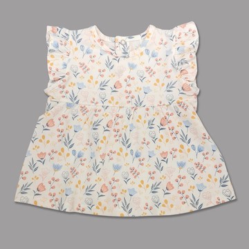 【Deux Filles有機棉】女童短袖上衣18M-4T 花卉