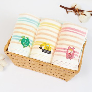 MIT燙印手帕紗布巾【任選一款】一組3入