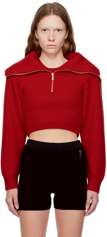 JACQUEMUS 红色 Le Chouchou 系列 La Maille Risoul 毛衣