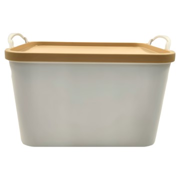 品屋 手提式收納箱 中號 食品級pp 安全無異味  黃色  1個