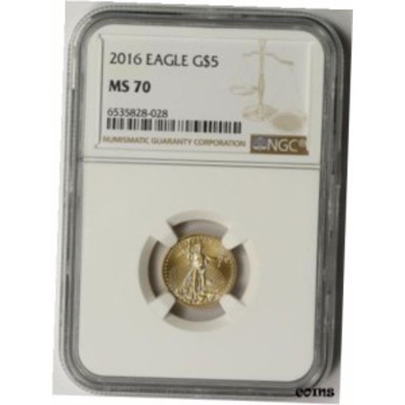 品質保証書付】 アンティークコイン NGC PCGS 2016 Gold Eagle $5