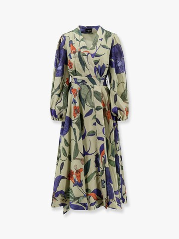 Ligea cotton long dress with multicolor print - LAVI - gender_Woman
