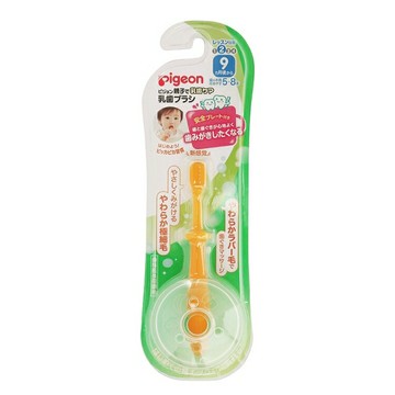 貝親 第二階段學習牙刷(橘)【德芳保健藥妝】