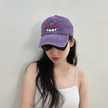 ANNAS 耿鬼 帽子 棒球帽 老帽 寶可夢 pokemon 水洗牛仔布 男女 情侶帽 Pokémon 神奇寶貝 皮卡丘