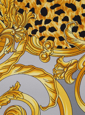 Foulard 90X90 Twill Silk Bio Cheeta Foulard Print