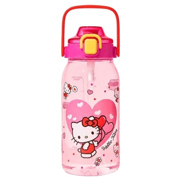 Hello Kitty 凱蒂貓 Tritan材質水瓶  粉紅色  1個  1L