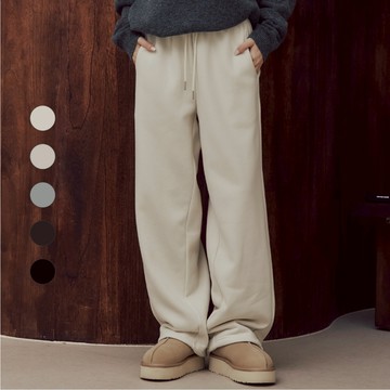 50% Fifty Percent｜鬆緊內刷毛可縮口寬褲【期間限定】｜02562151006