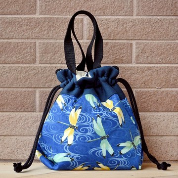 三合一肩背/斜背/手提束口水桶包 ~ 蜻蜓(A69) RS