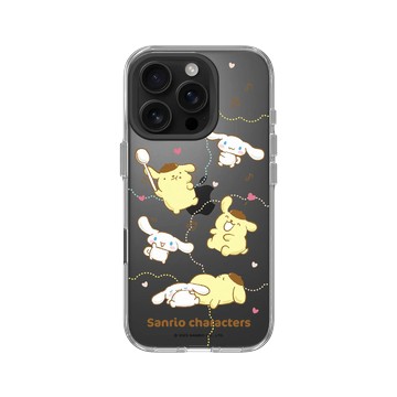 iPhone 16 Pro Clear Case（相機按鈕） 透明 - 三麗鷗-布丁狗＆大耳狗綜合圖 Mix Characters - Yummy ! Yummy !