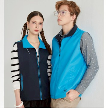 【Londa Polo】雙面穿薄背心(P258406丈青/彩藍色)