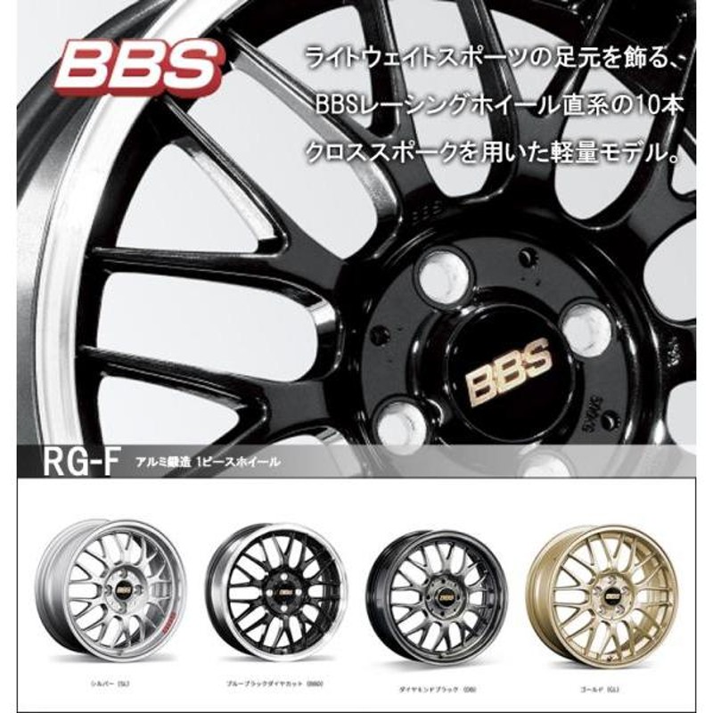 BBS 16インチ RG-F 7J ＋35 pcd100 4穴 ロードスター等に 195/50-16 