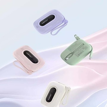 【免運】WOPOW沃品小巧上飛機自帶雙線10000毫安充電寶