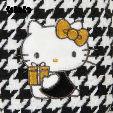 tbh野獸派家居Hello Kitty毛呢刺繡拖鞋可外穿室內情侶家居鞋冬
