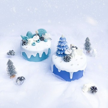 冬日仙境蛋糕蠟燭 | 手工香氛蠟燭