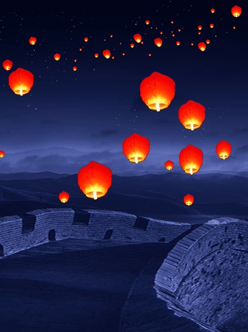 孔明燈大號安全型加厚許愿燈10個50個一包祈福創意荷花燈批發包郵