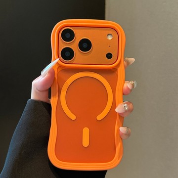 波浪紋 磨砂膚感 磁吸保護殼 適用 iPhone 17 16 15 多巴胺 14 13 12 Pro max 手機殼