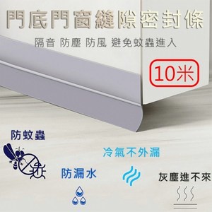 媽媽咪呀-防風隔音防塵防冷氣外漏門邊膠條_半透明款10米(5米*2捲)10米(5米x2捲)