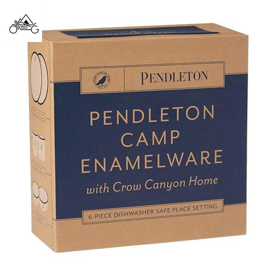 pendleton ペンドルトン CAMP エナメルウェア CampCross 食器セット2人用