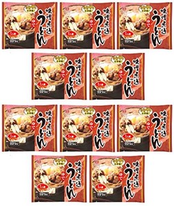 [なごやきしめん亭] レンジで簡単! ゆで 味噌煮込みうどん 225G×10   麺 うどん