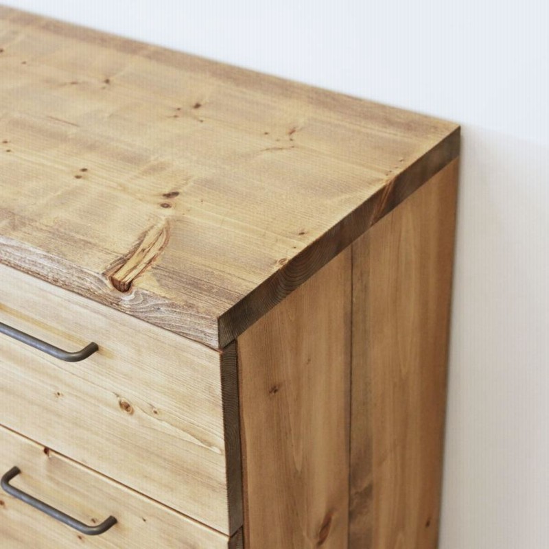 NEALD 無垢カップボード キャビネット ブラウン