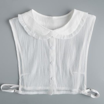 領先生翻領花邊假領子女毛衣裝飾領秋冬百搭假衣領多功能襯衣領韓