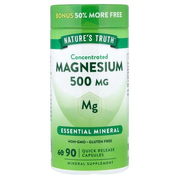Nature's Truth, 鎂，500 毫克，90 粒速釋膠囊