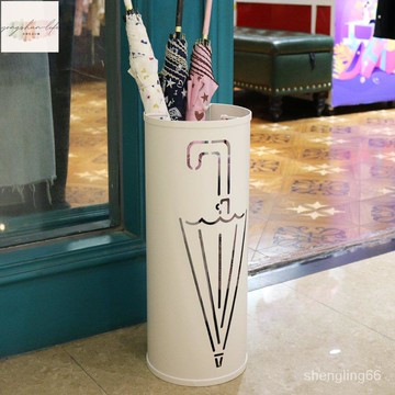 北歐創意雨傘家用收納神器落地酒店大堂雨傘架商用傘桶門口瀝水架