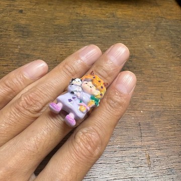 色彩繽紛女孩戒指