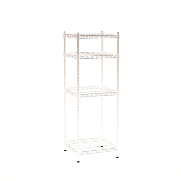 【客尊屋】小資型《粗管徑》 45X45X135Hcm 白騎士四層架