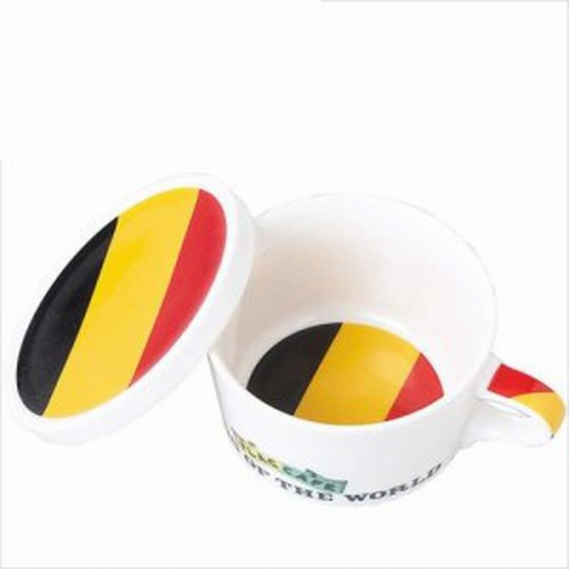 取寄品 国旗デザイン ふた付マグカップ フラッグカフェ ベルギー Belgium 日本製誕生日ギフト雑貨通販 通販 Lineポイント最大1 0 Get Lineショッピング