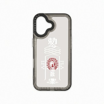 iPhone 16  殼 TRON IPhone 16 白色現代符咒 太空殼 透黑款 手機殼