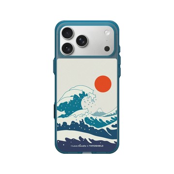 iPhone 17 Pro Max Clear (相機按鈕) 夜幕藍 - ilovedoodle (Lim Heng Swee) - Cat Landscape - Waves