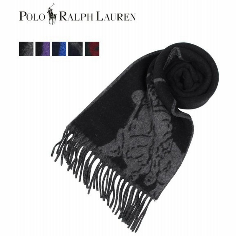 Polo Ralph Lauren ポロ ラルフローレン マフラー メンズ レディース ウール ビッグポニー Big Pony Jacquard Scarf Pc0454 通販 Lineポイント最大0 5 Get Lineショッピング
