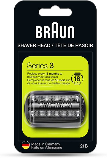 【日本代購】BRAUN 博朗 電動刮鬍刀片 替換刀片 21B (同F/C21B)
