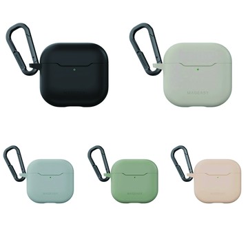 MAGEASY Skin AirPods 4 親膚抗震防刮抗污可拆掛扣耳機保護殼