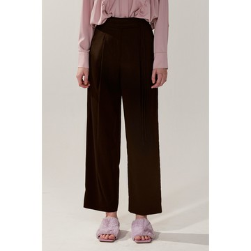 AVVJOY側流蘇造型西裝褲直筒設計簡約俐落打折版型適合各種身型褲頭小流蘇襯托個人氣質