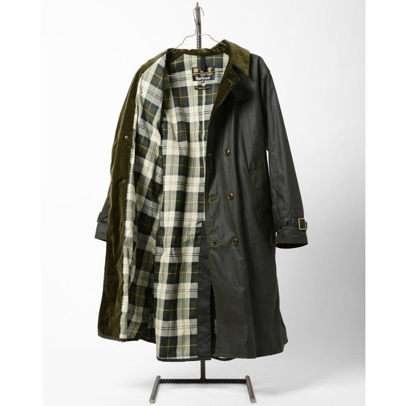 Barbour チェック柄 トレンチコート