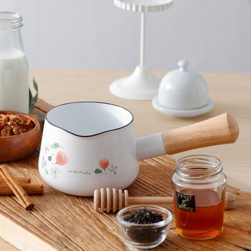 【官方直營】Anna Emilia安娜艾米利亞系列 單柄琺瑯牛奶鍋12cm