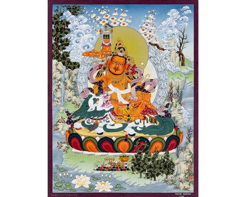 藏傳佛教藝術 贊巴拉南次唐卡