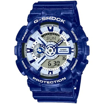 CASIO G-SHOCK GA-110BWP-2A 經典雙顯青花瓷藍/51.2mmK800，用完即止｜樂天領券現折★全館特惠中★指定刷卡回饋10%