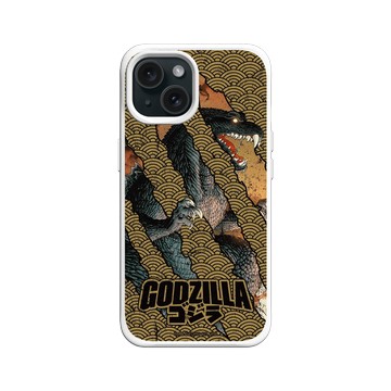 iPhone 15 SolidX 白 - 哥吉拉 Godzilla - 怪獸爪痕