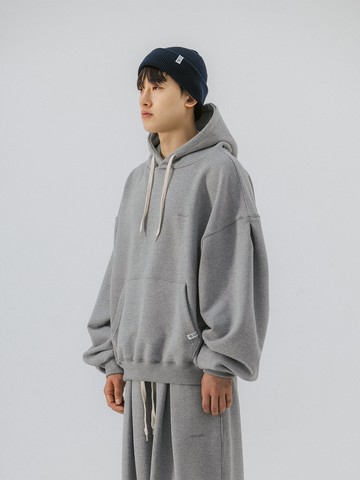 Valley Pintuck Balloon Sweat Hoodie - Melange Gray