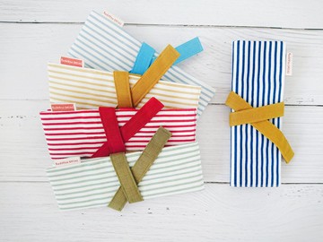 繽紛糖果條紋 筆袋 (大)