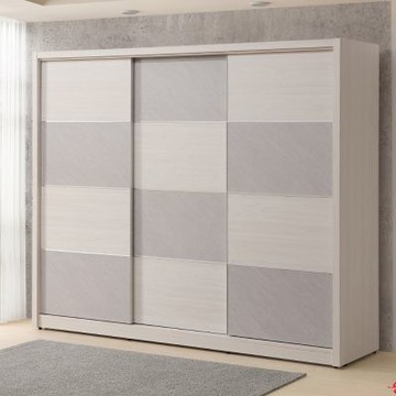 MUNA家居  斯里蘭卡8X7尺推門衣櫥   240X60X197cm