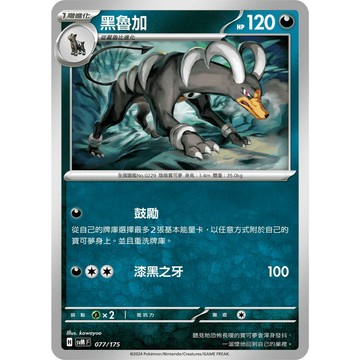 【窩作夥】Svm 077 黑魯加 普卡 雙ex初階牌組 Generations 寶可夢 PTCG 中文版
