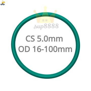 綠色氟膠O型密封圈OD16-100mm*CS5.0mm 耐油耐磨耐壓耐溫耐腐蝕/台灣出貨✈✈