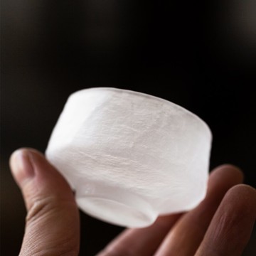 古法琉璃品茗杯玻璃小茶杯單杯禪意個人杯主人杯茶碗功夫茶具配件